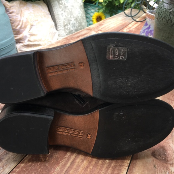 Alberto Fermani Olive Brown Suede Ankle Boots Booties - Picture 9 of 12